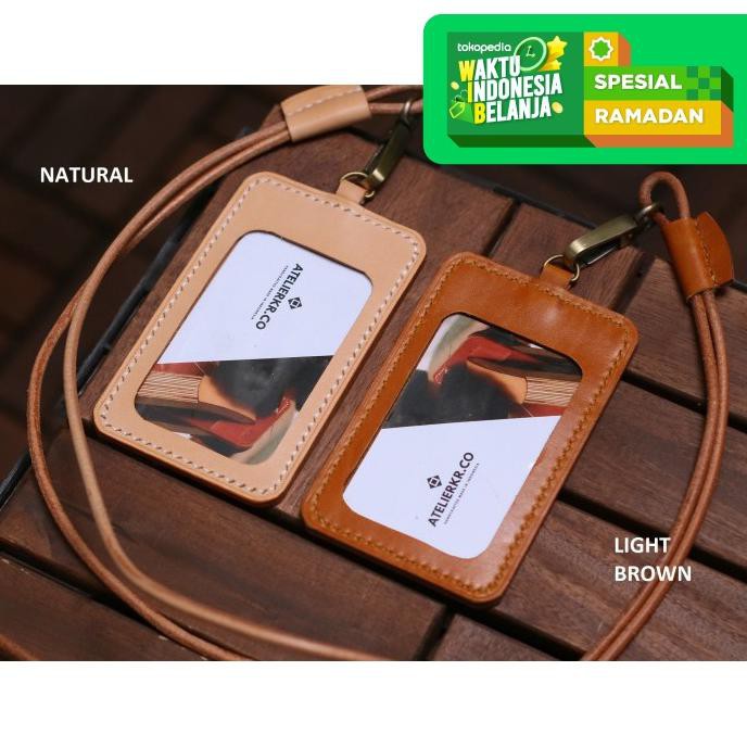 

READY BAYAR DITEMPAT Jamsil Id Card Holder | Lanyard Card Holder - Light Brown FREE ONGKIR Kode 1377