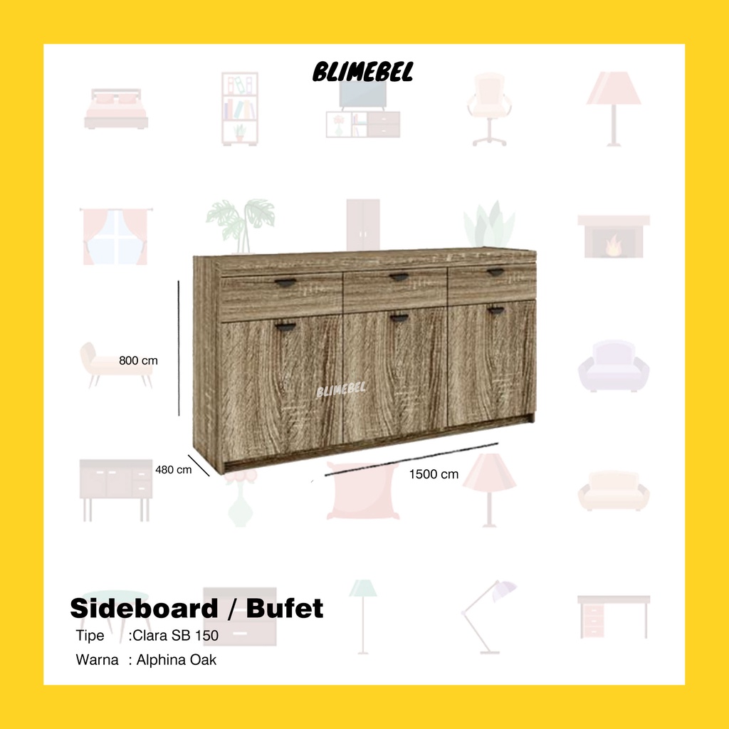 Sideboard/ Bufet /CLARA SB 150 - GARVANI