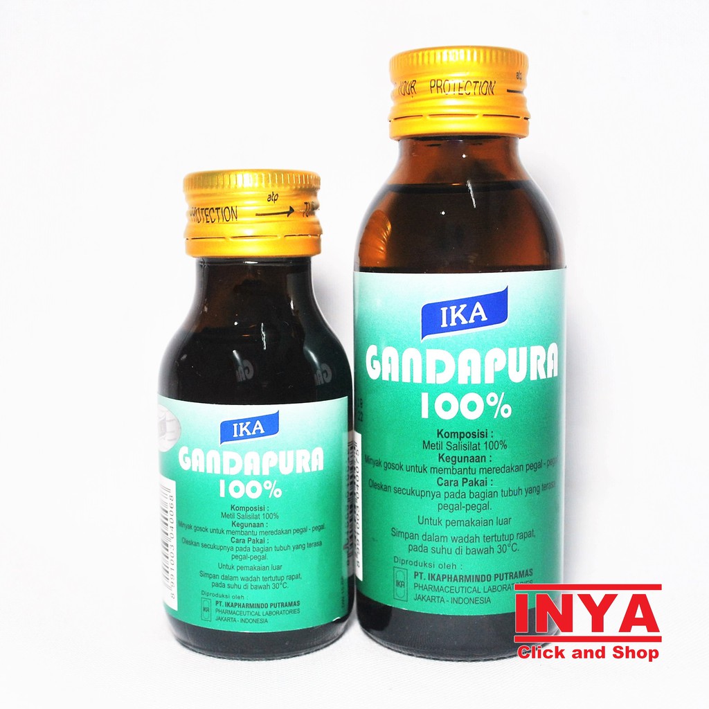 GANDAPURA IKA 60ml 100% WINTERGREEN OIL - Minyak Gosok - Liniment Oil - Pijat