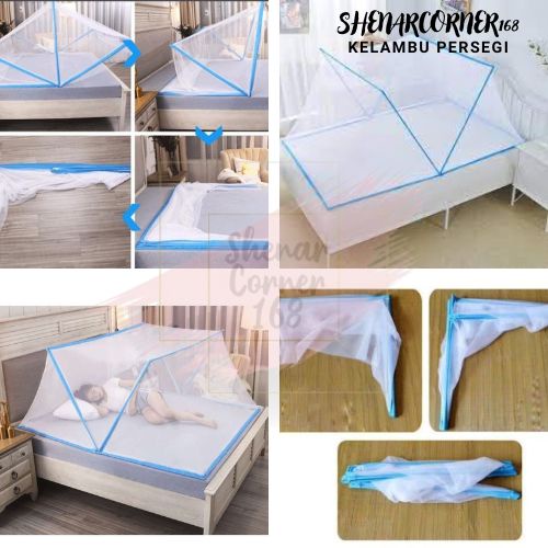 SHENAR KELAMBU LIPAT JUMBO UK.160x190cm / KELAMBU KOTAK ANTI NYAMUK BAWAH BOLONG/ KELAMBU TIDUR,SHENARCORNER168