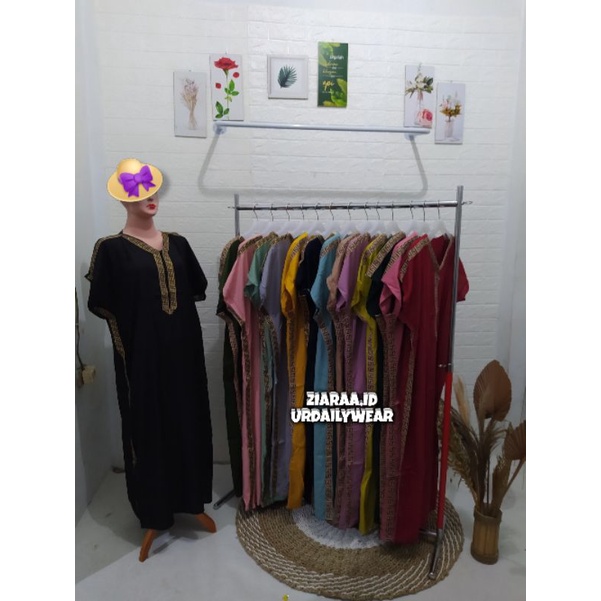 DASTER LUXURY JUMBO RENDA BAHAN KATUN ( BANYAK WARNA
