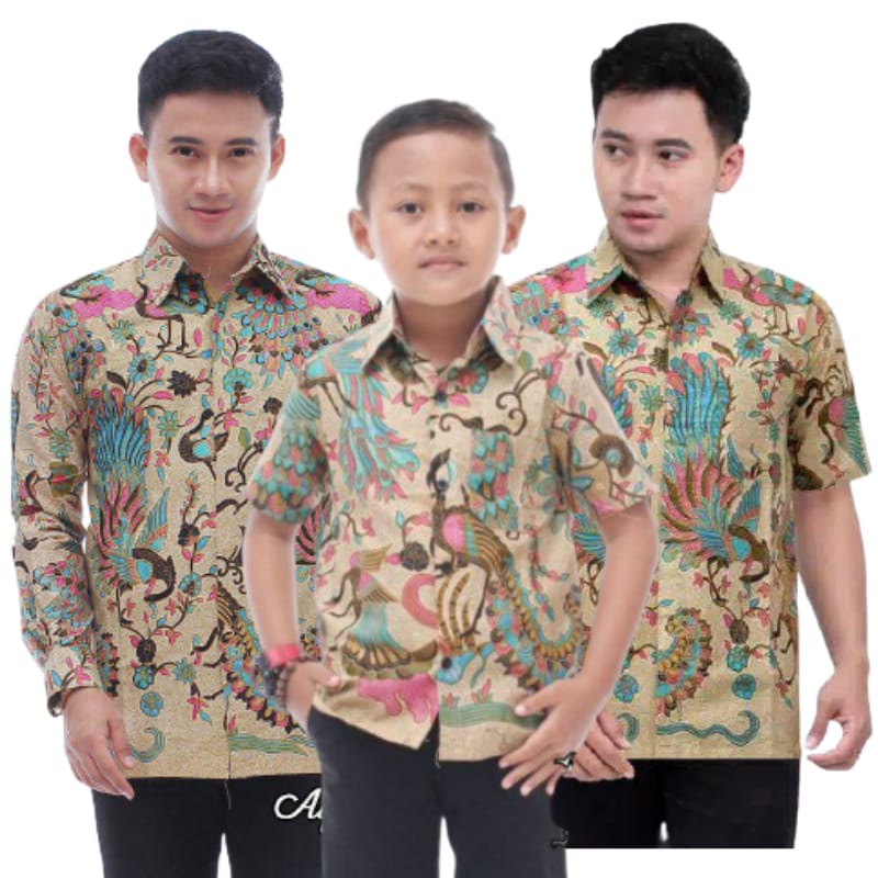 KEMEJA HEM BATIK COUPEL AYAH ANAK MOTIF