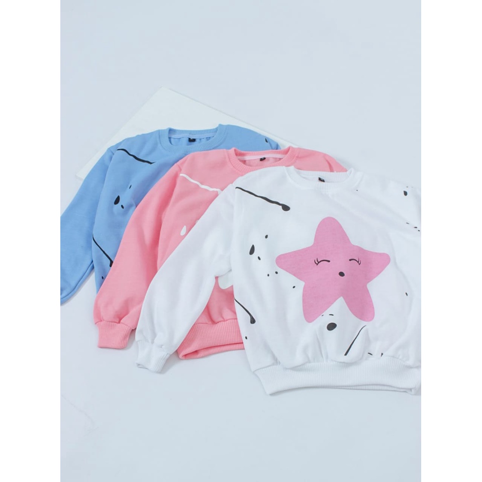 Promo Pakaian Anak Perempuan STAR Sweater Fleece Anak Perempuan Umur 1 - 5 Tahun