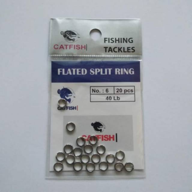 Splitring split ring flat kuat 30lbs 40lbs 50lbs 80lbs