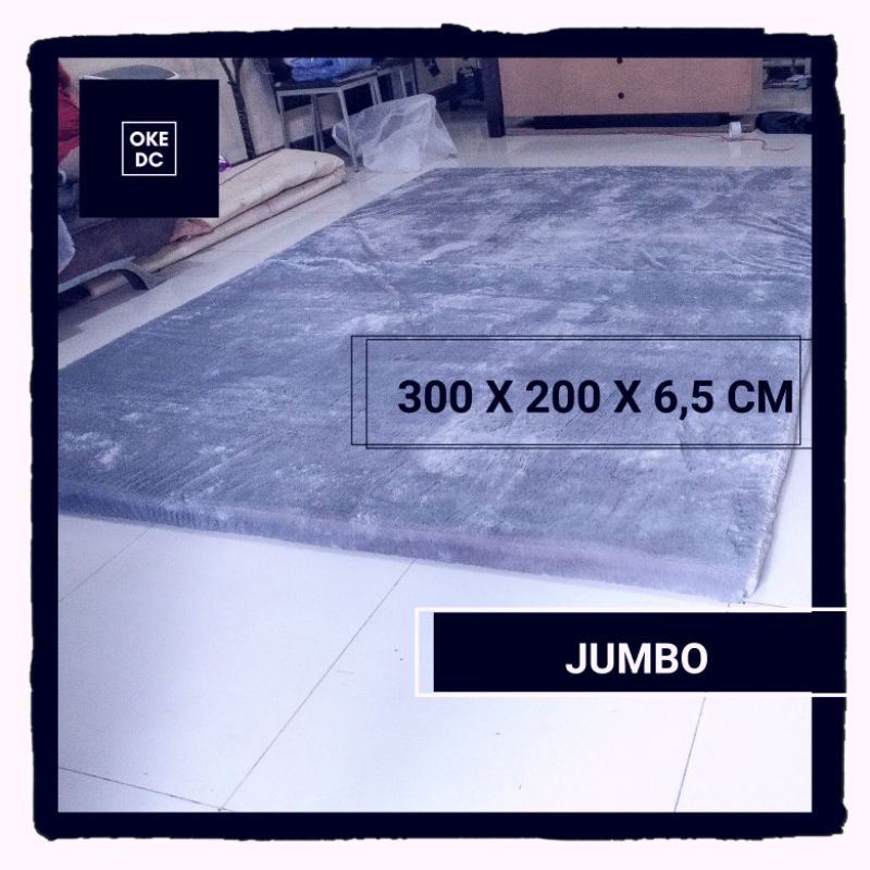 Karpet Murah Bulu Rasfur Lembut Ukuran 300X200X6,5  Busa Jumbo Empuk Kasur Lantai Bulu Jumbo