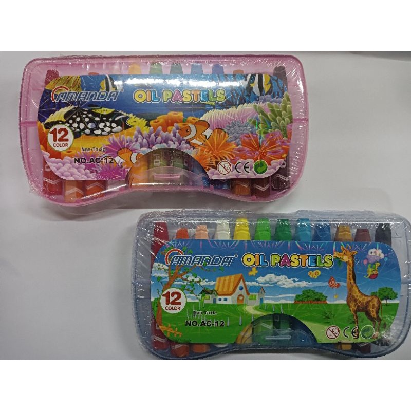 

Crayon Oil Pastel Mewarnai 12 Warna Gambar Lucu Anak Murah Krayon Bagus