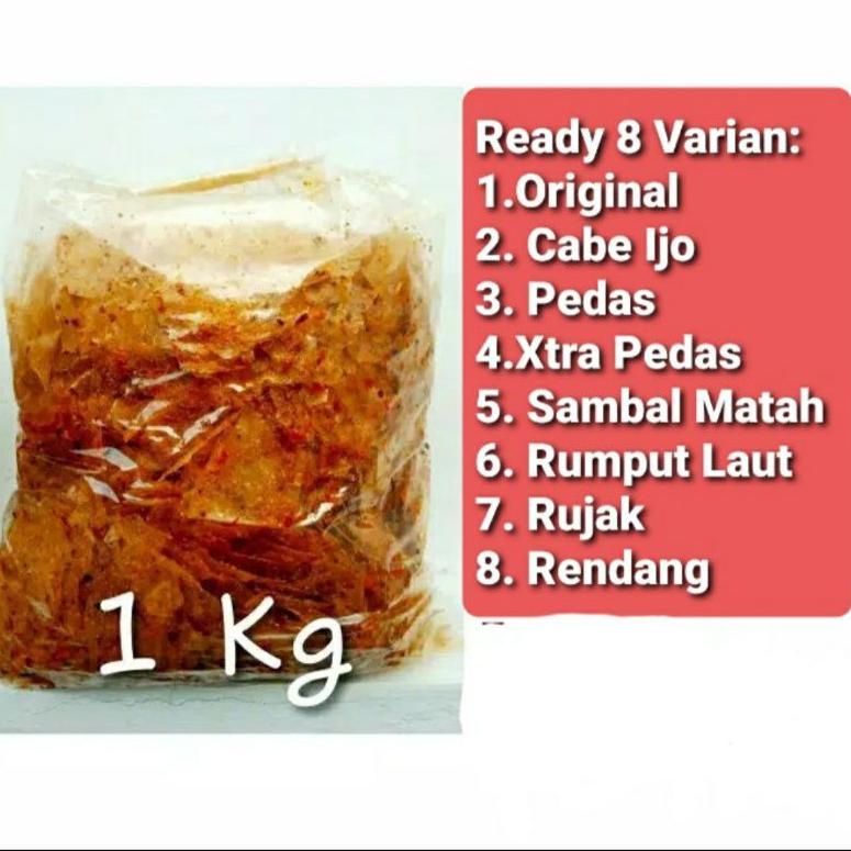 

Bonus Extra > Jgn78 KERIPIK KACA 1 KG + BONUS KRIPCA 55 GRM (BUMBU SAMBAL CIKUR JERUK) °•.¸¸.•°`