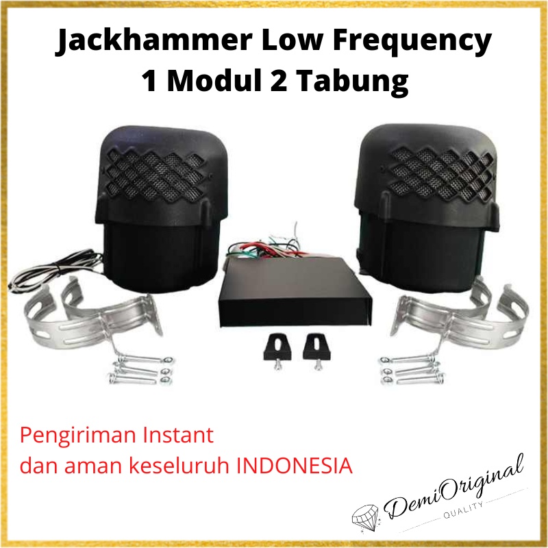 Speaker JackHammer Jack Hammer Low Frequency 2 Tabung Spiker Low Prekuensi Dua Tabung Bukan Howler Hammer