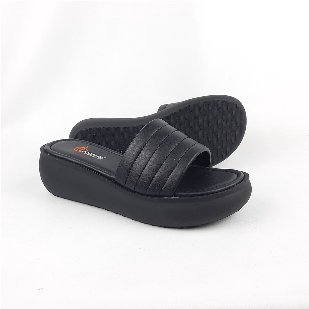 Sandal jepit Wedges 6cm wanita Donatello Pd.61501/PD.61502/Pd.61503 36-40