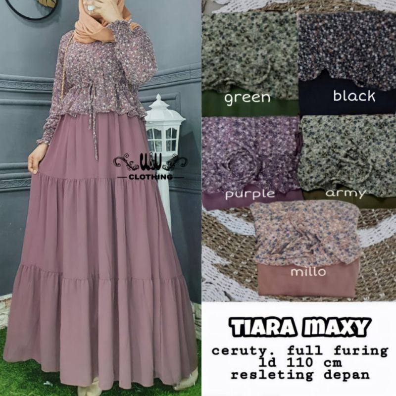 [READY] DRESS CERUTY LD 110 TIARA MAXY BY W&amp;W