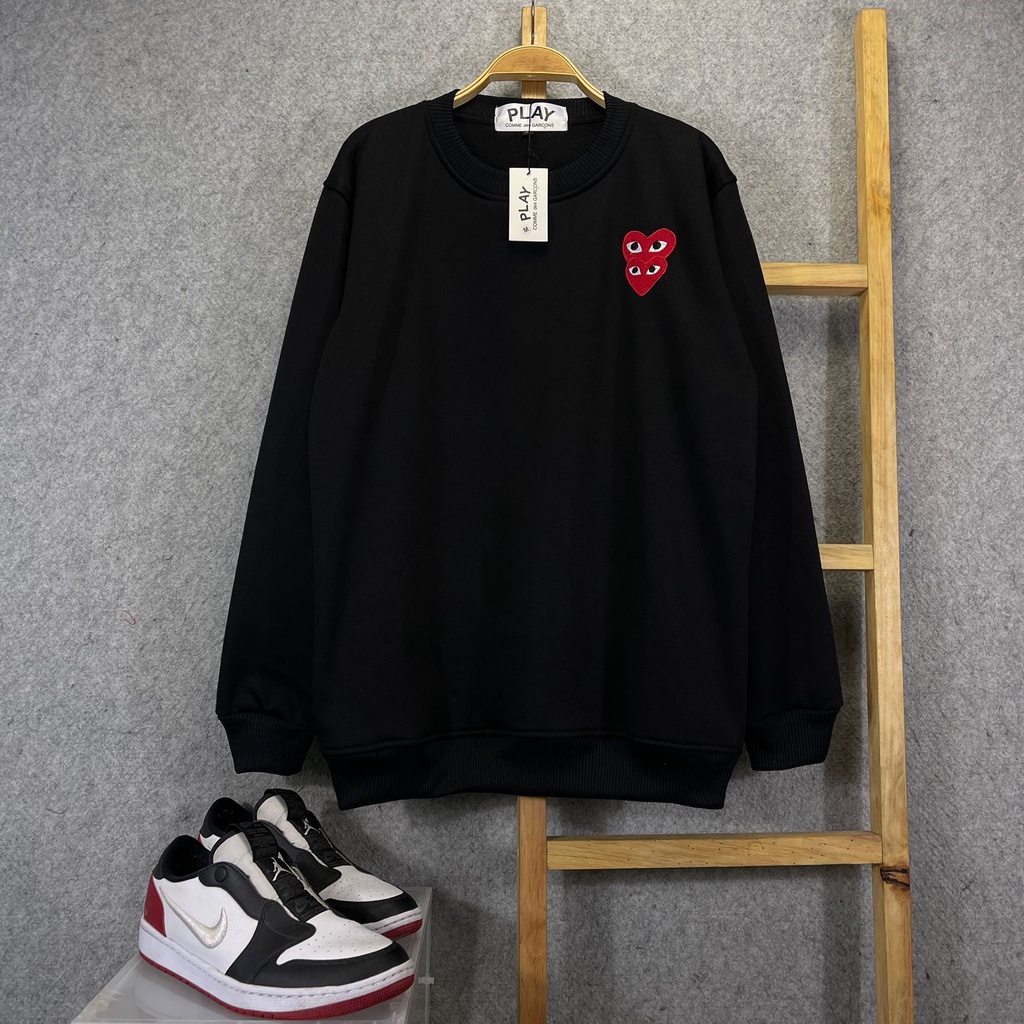 Sweater Crewneck CDG Bordir Premium Fulltag