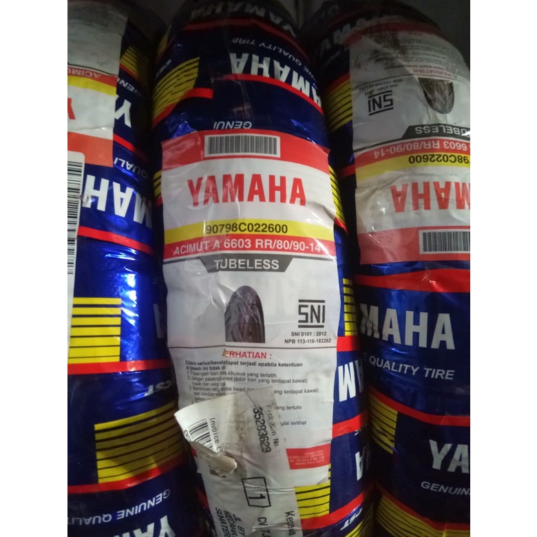 BAN TUBLES MOTOR MATIC YAMAHA CST UKURAN 80/90-14 ACHIMUT TUBLES