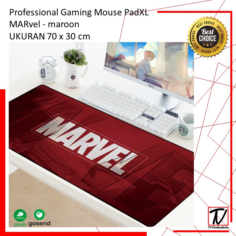 Professional Gaming Mouse Pad XL Desk Mat Model Peta Dunia Marvel &amp; Game Online
