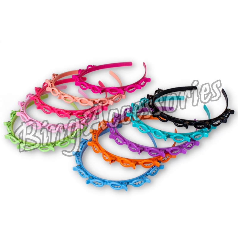 Bando Kepang Korea Bando Jepit Klip Rambut Kepang FS1222