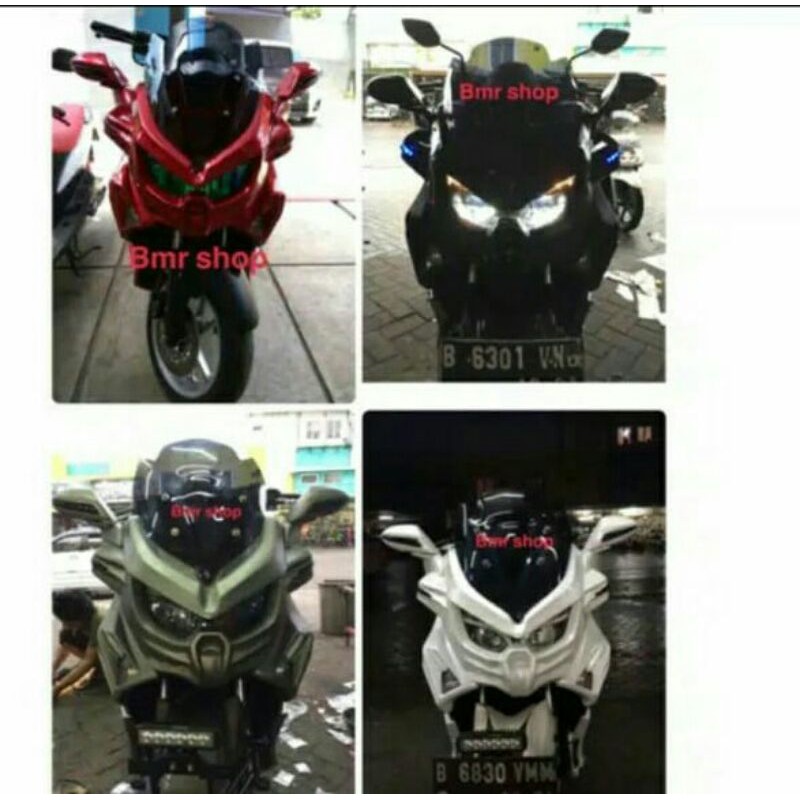 topeng nmax model predator free cover sein predator , tameng depan nmax predator , topeng kedok nmax