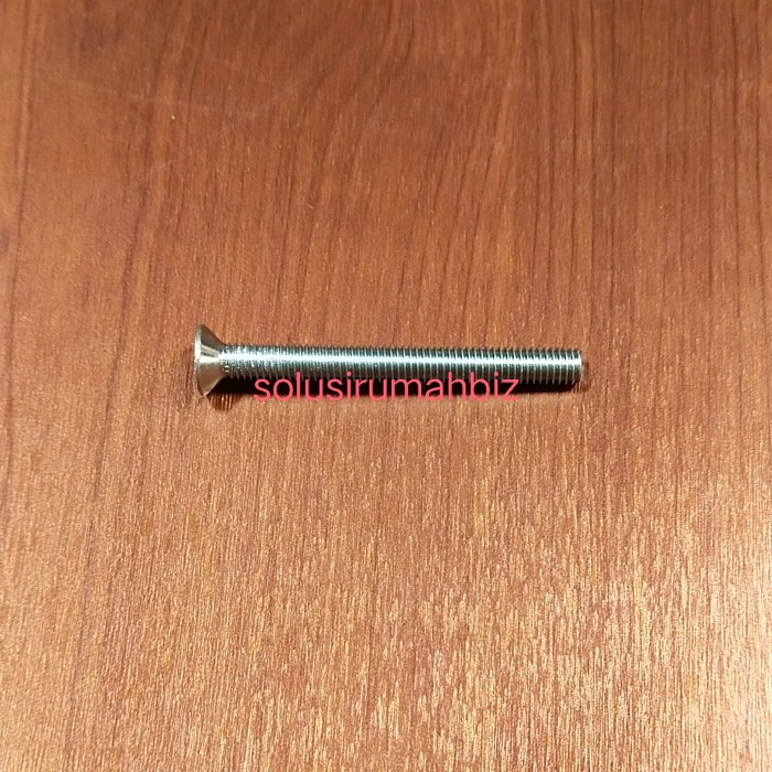 BAUT FULL DRAT 6MM PANJANG 55MM U SIFON SIVON WASTAFEL KEPALA PLUS +