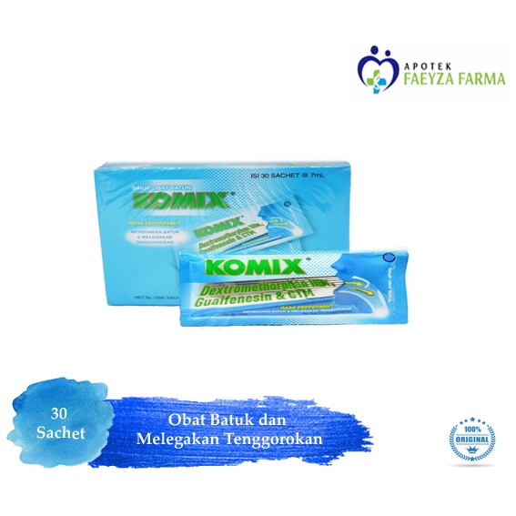 Komix Sachet Peppermint / Pereda Batuk Berdahak