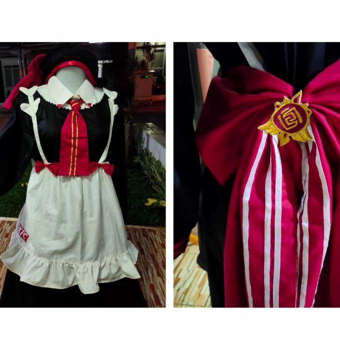 Promo Noelle Wig Costume Kfc Cosplay Genshin Impact