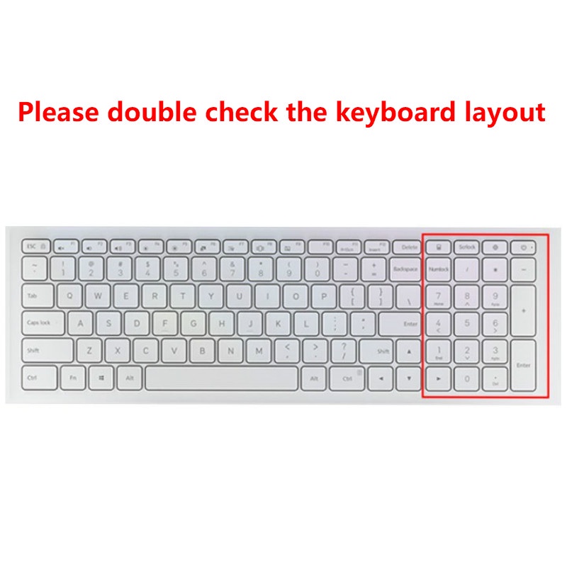 For 15.6 Inches Xiaomi Ruby I5-8250U Soft Ultra-thin Silicone Laptop Keyboard Cover Protector