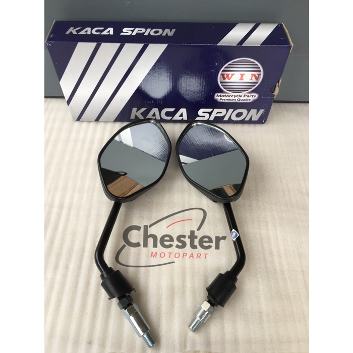 Kaca Spion Motor Honda Vario 125 150 LED Beat Fi Hitam ori Win Cembung