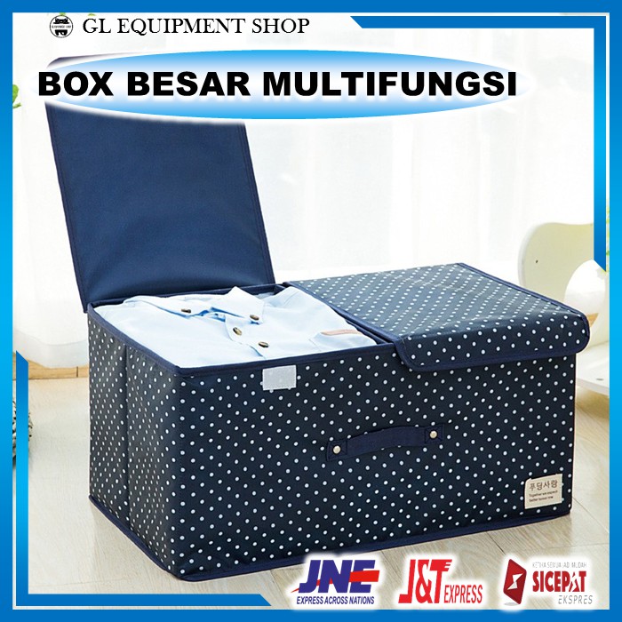 Box Tempat Penyimpanan Baju Mainan Serbaguna Multifungsi Kotak Penyimpanan Baju Buku Serbaguna Besar