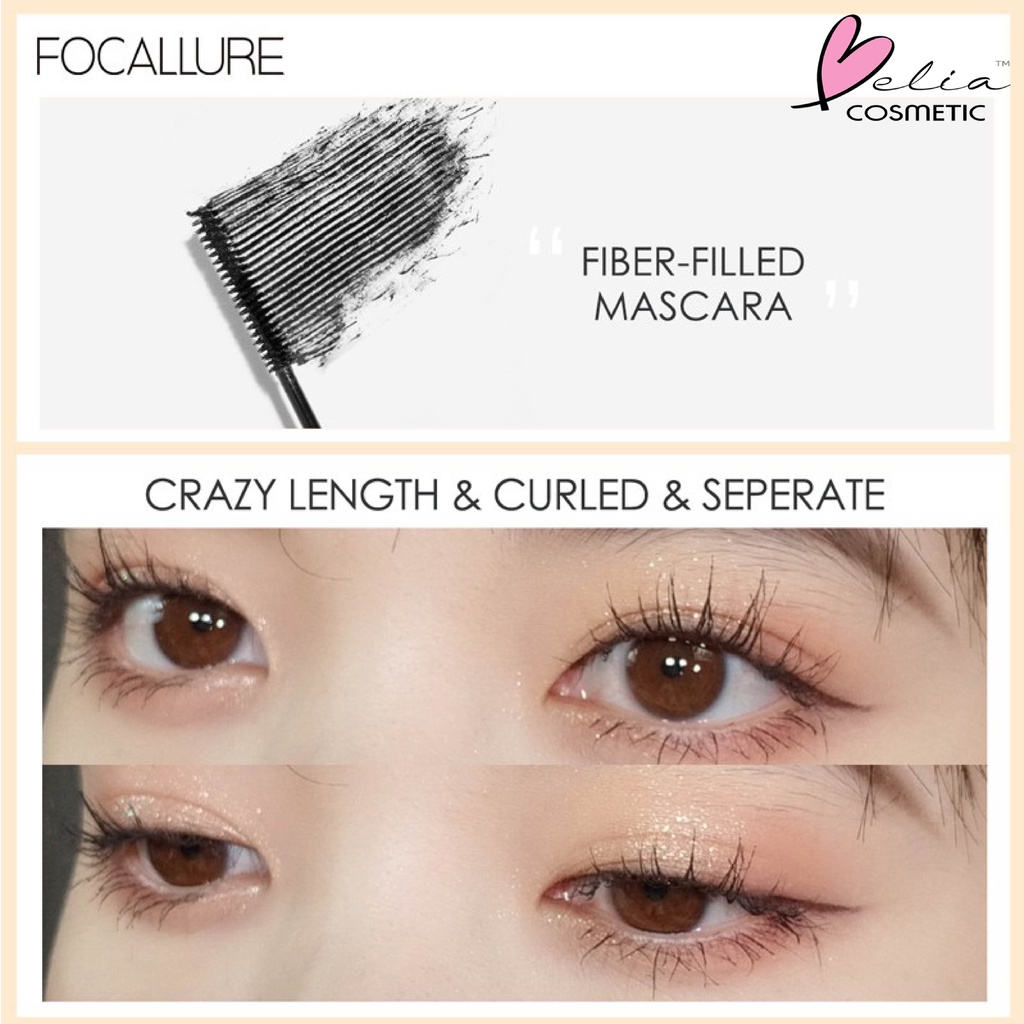 ❤ BELIA ❤ FOCALLURE Longlash Waterproof Mascara FA169 | Curling Eyelash tahan air Maskara | BPOM