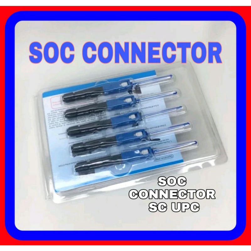 SOC FASCON Fiber Optik Splice On Connector FO Soc konektor SC UPC FTTH