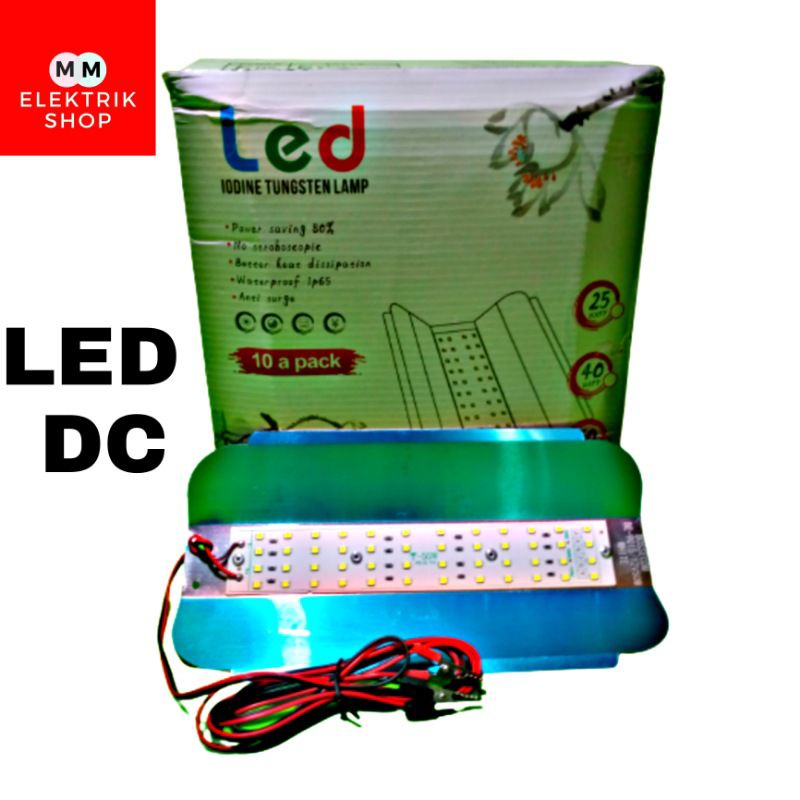 Lampu Led Aki Cahaya Warm White  Lampu Jepit Aki Sorot Outdoor Lampu Jalan 50 Watt Best seller BOSSECOM