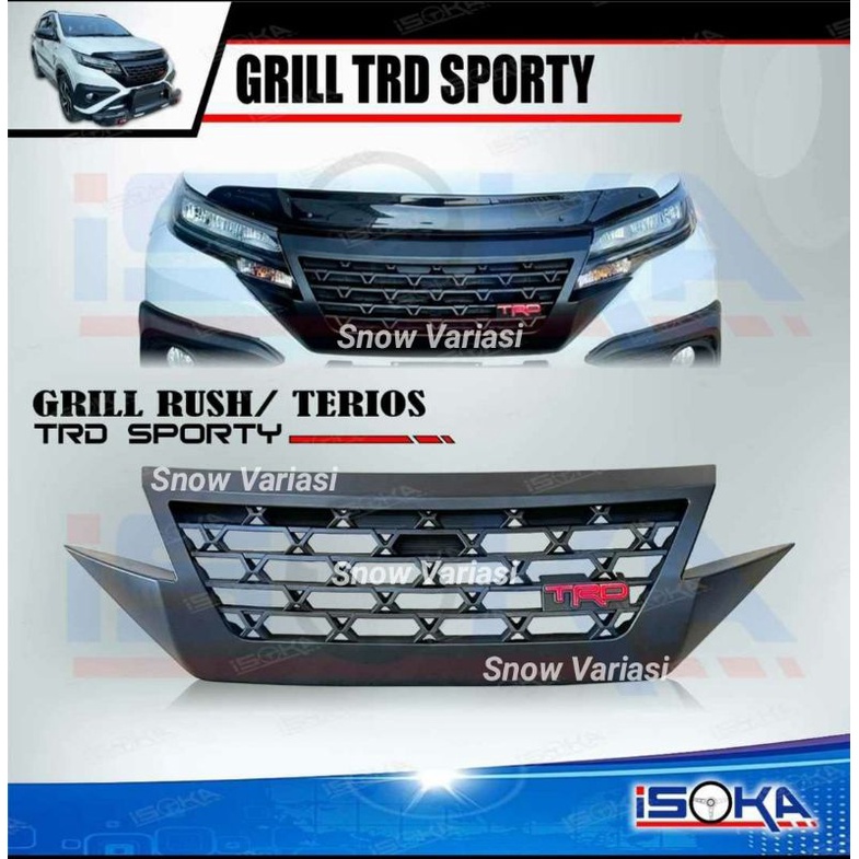 Grill Bumper Depan all new rush terios 2018 2020 2021 2022 TRD sporty hitam