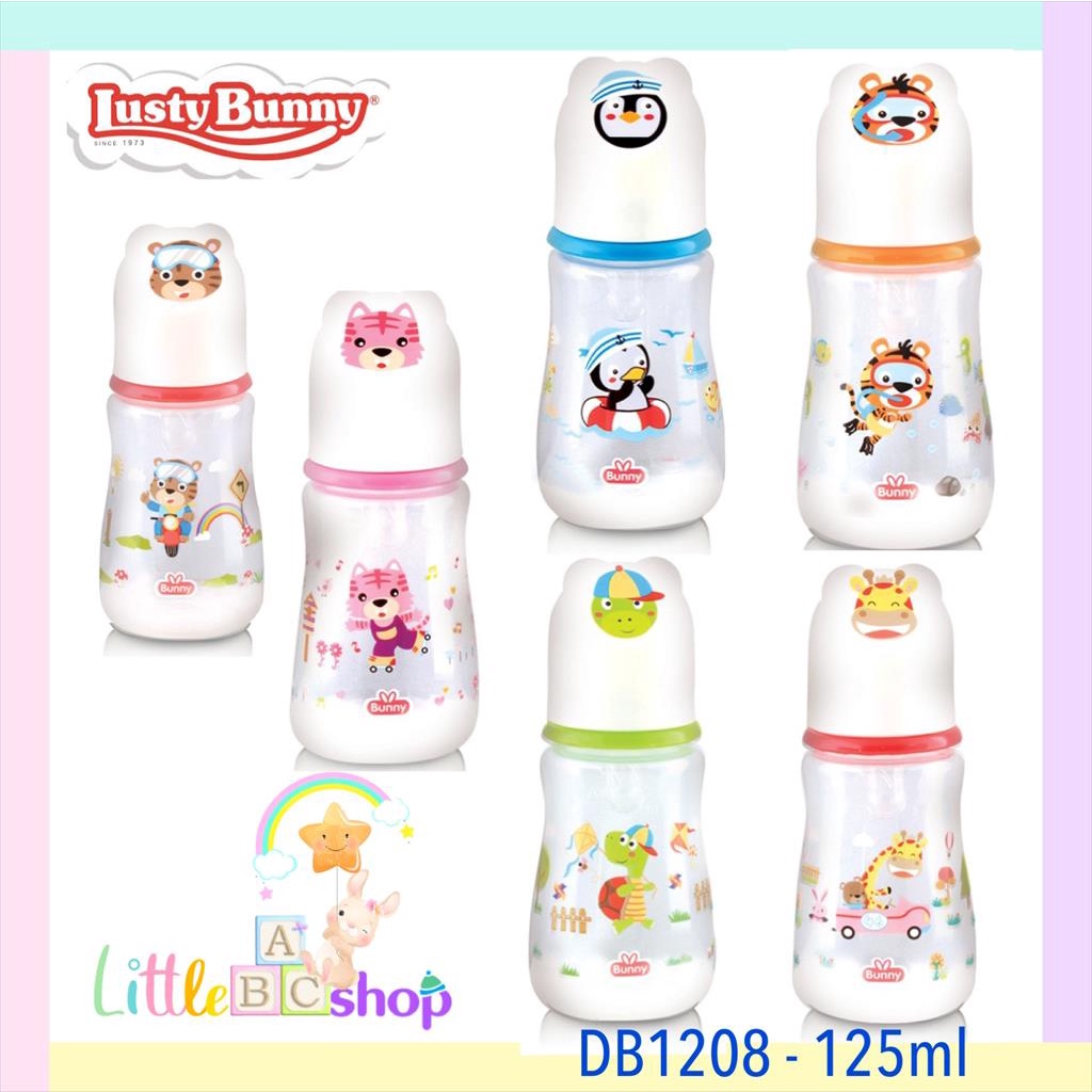 Lusty Bunny Botol Susu BPAFREE Baby Bottle Susu Slim Neck Nipple