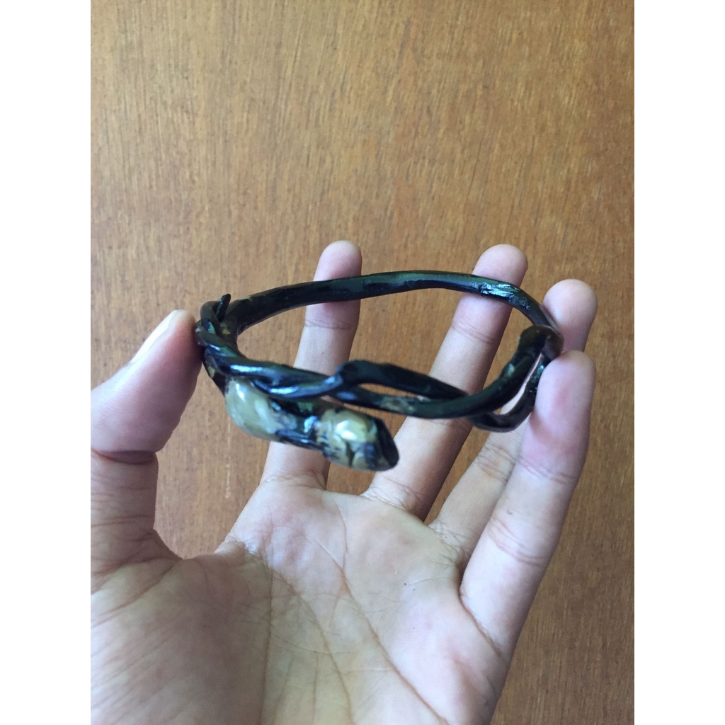 GELANG AKAR BAHAR HITAM SIZE BESAR