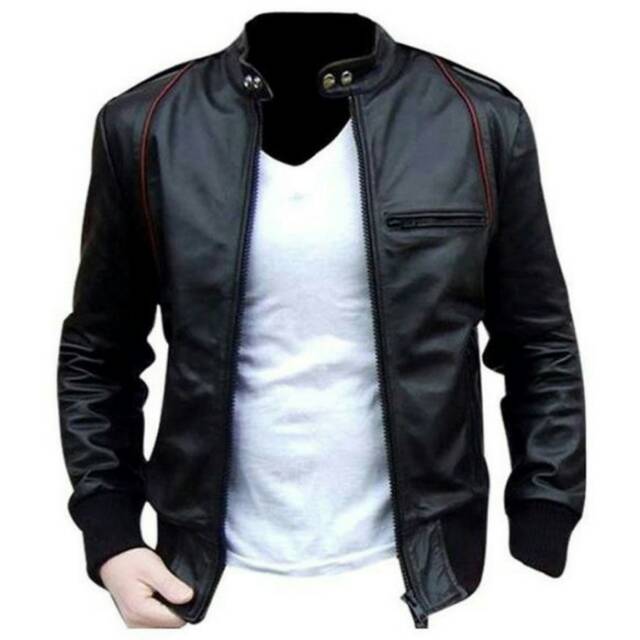 Jaket ariel piterpan / jaket ariel noah / jaket kulit 2SK /  bomber / jaket terlaris [Black / Hitam]