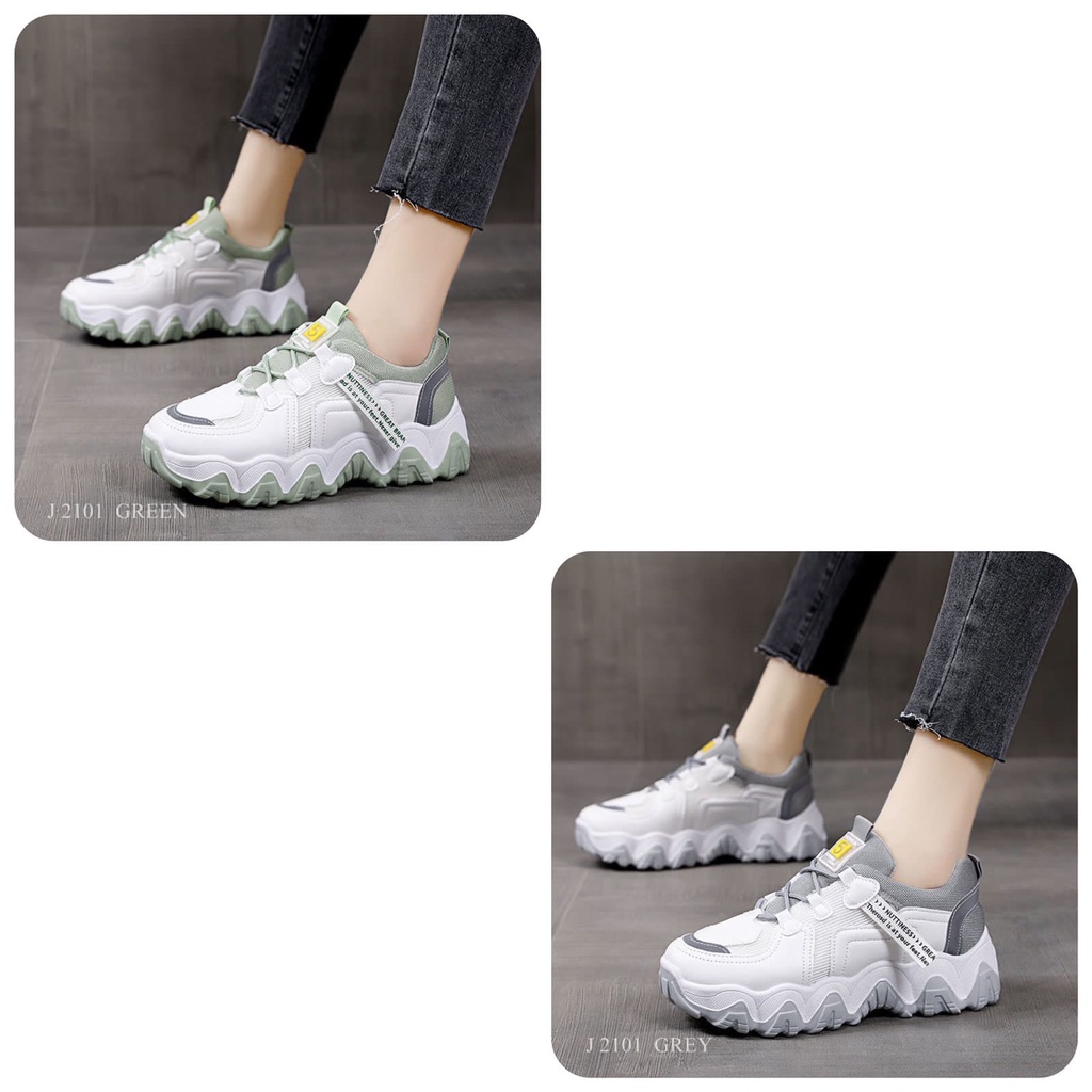 SEPATU WANITA SNEAKER FASHION ALA KOREA QORIAH 2101