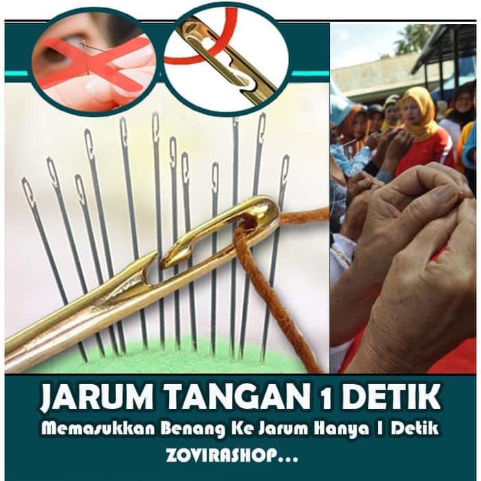 Jarum Jahit Tangan Pasang Benang Hanya 1 detik Anti Ribet Praktis