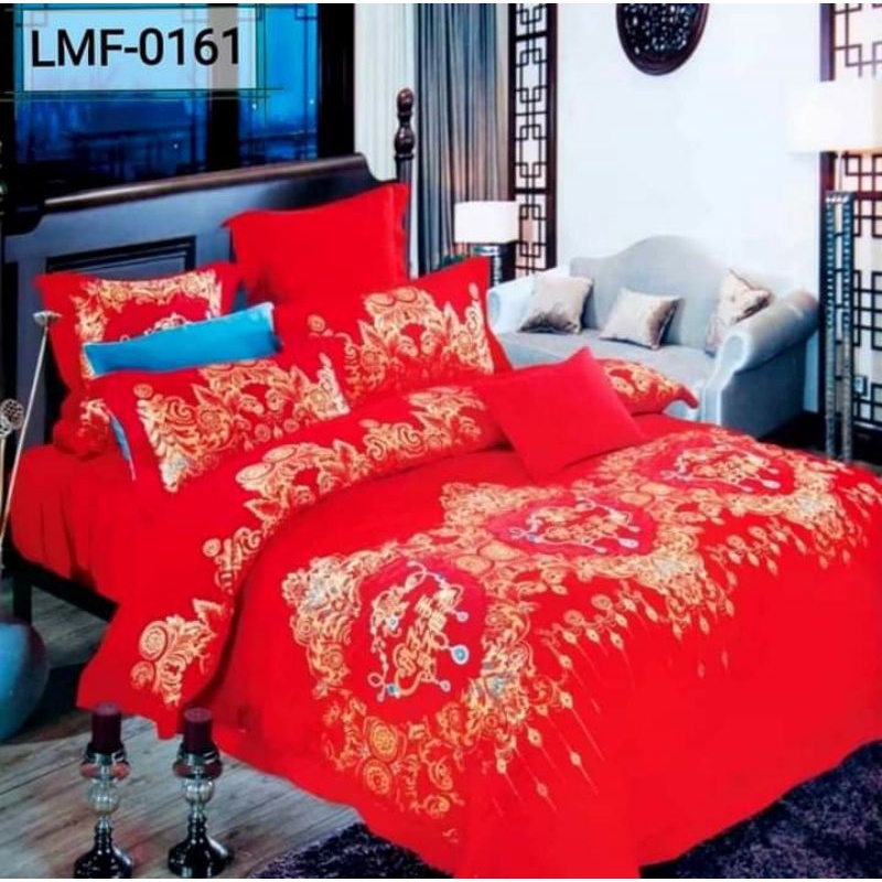 ✨LISA CHIN MEDAN✨ ✔NEW ARRIVAL‼ SPREI WEDDING KATUN JEPANG IMPORT MOTIF MERAH/SPREI NIKAHAN MERAH/SP