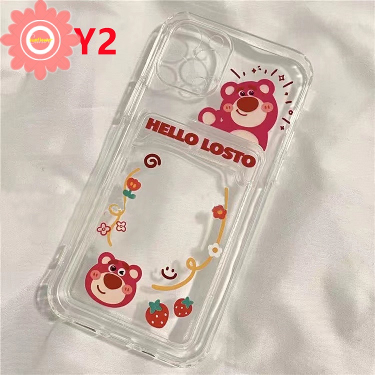 Soft Case TPU Dompet Kartu Tahan Banting Motif Hello Kitty Untuk iPhone 14 12 11 13 Pro Max 7 8 Plus 6 6s Plus XR X SE 2020 XS Max