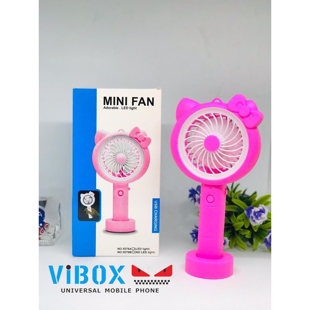 KIPAS ANGIN MINI FAN KIPAS PORTABLE KIPAS ANGIN GENGGAM KARAKTER LUCU