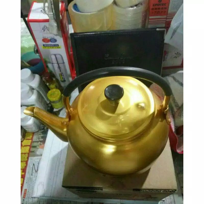 Teko kuningan maspion antik ukuran 12cm alumunium