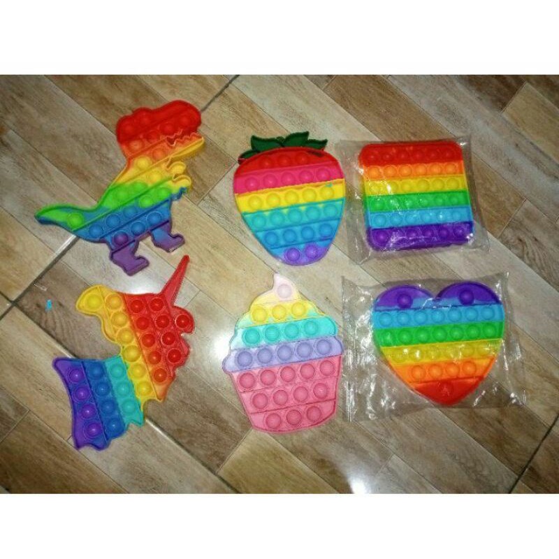 POP IT MURAH RAINBOW UNICORN/AMONG US fidget push Pop Its