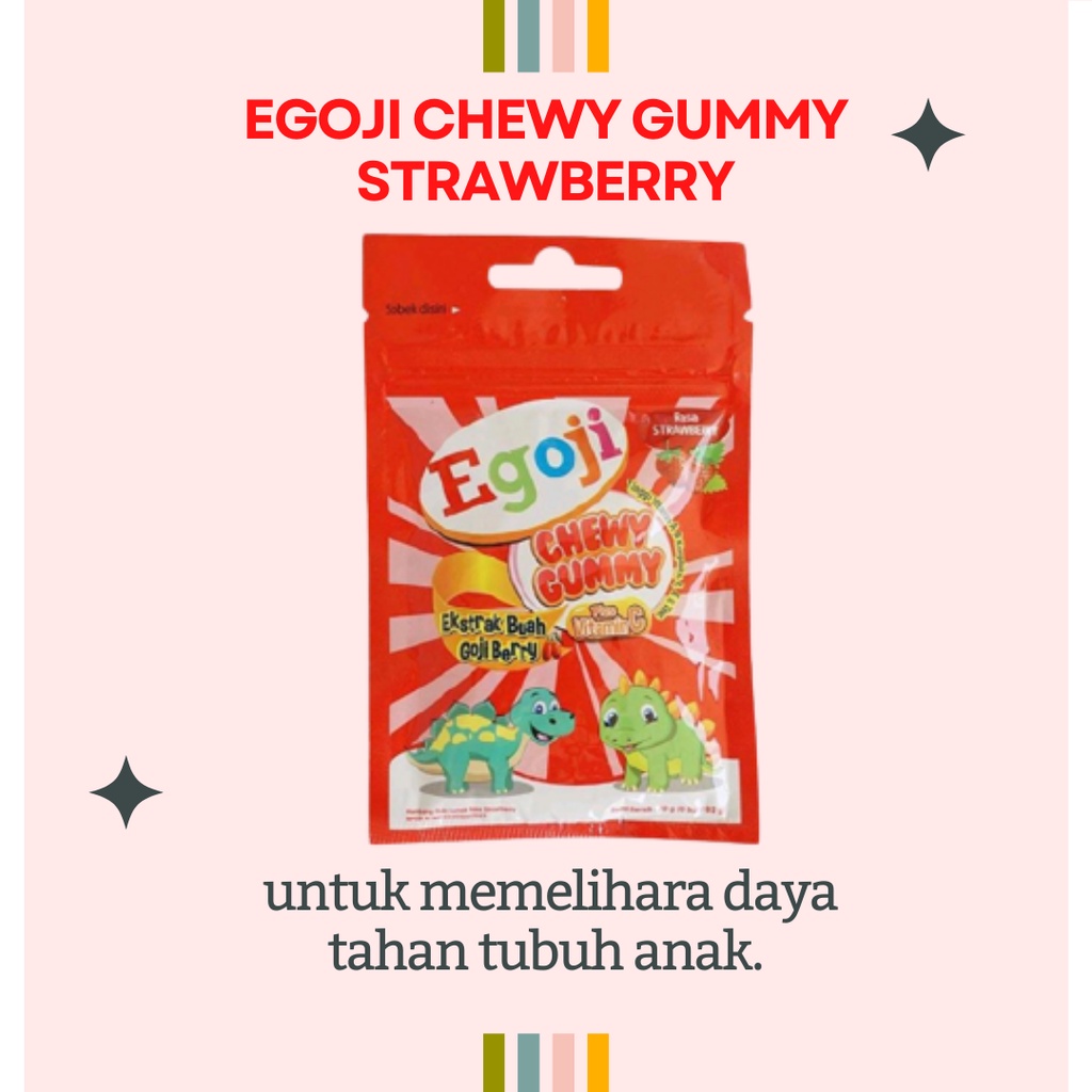 EGOJI CHEWY GUMMY STRAWBERRY SACHET SUPLEMEN