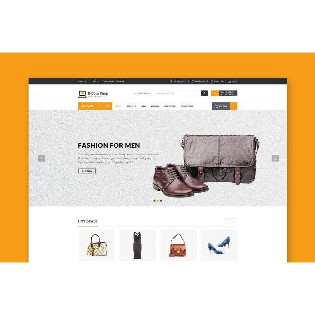 Template Ecom Responsive eCommerce HTML Template Web