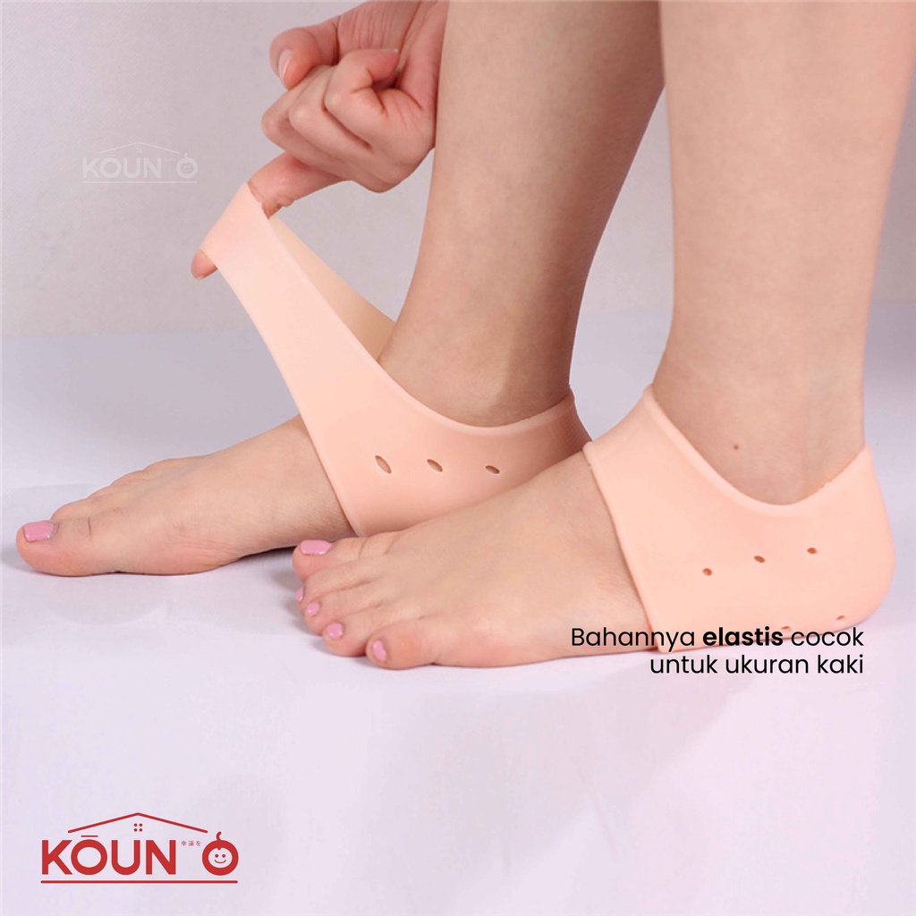 Bantalan Pelindung Tumit Anti Lecet Kaus Kaki Silikon Lembut Aksesoris Sepatu Heels