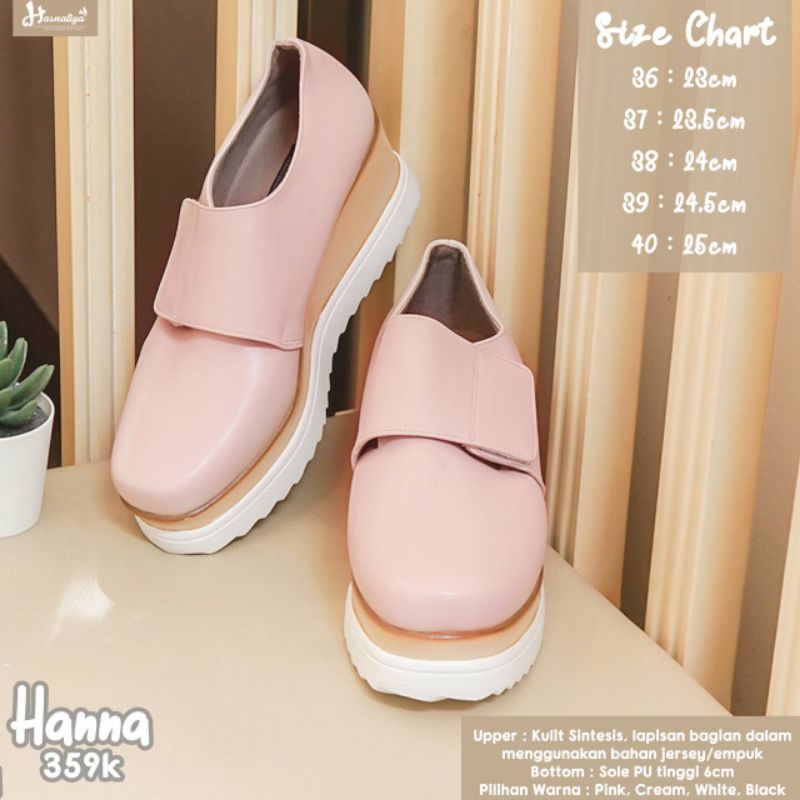 PRE ORDER HANNA SHOES SERIES by Hasnaliya Shoes - Matterial Kulit Sintetis