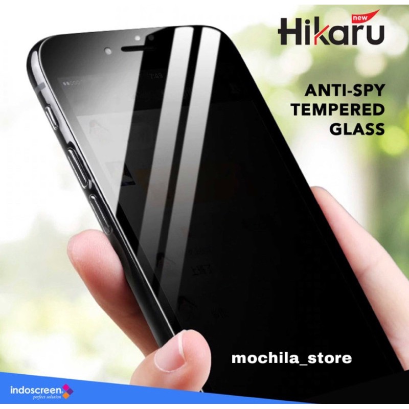 Full Cover Tempered Glass Privacy Oppo F11 Pro - Anti Spy - Hikaru