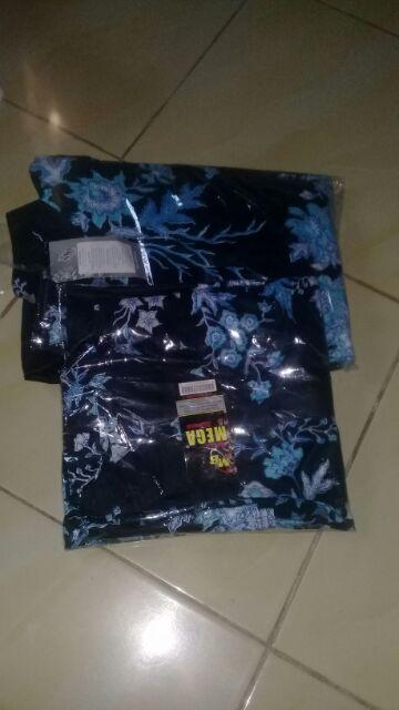 Couple Gamis Katun Fit Ld 102 Cm Xl Motif Anggrek Murah Batik Sarimbit Warna Merah Ungu Tosca Biru