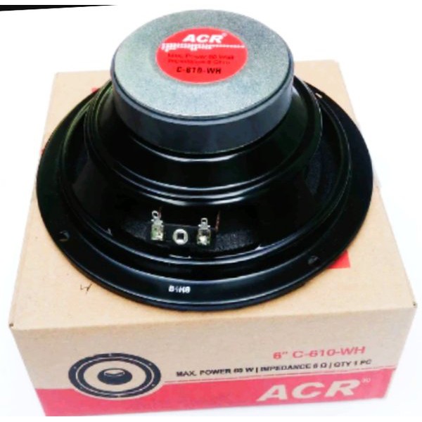 Speaker Woofer 6 Inc Max 60 Watt 8 Ohm ACR C 610 WH