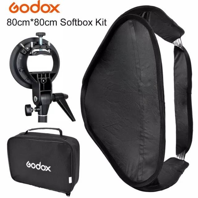 Godox Softbox 80x80cm  S-Type Bracket Bowens Mount + Bag