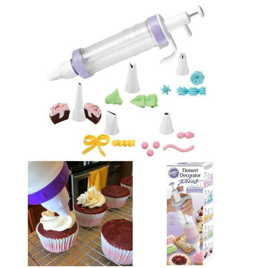 Alat Penghias Adonan Kue 5 In 1 Wilton Dessert Decorator Plus