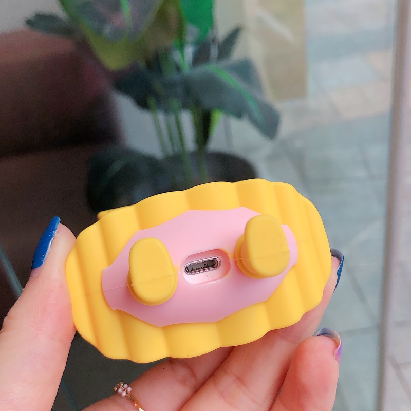 Case Kompatibel Untuk Airpods12 3 Pro Wireless Bluetooth Earphone Case Kartun Babi Silikon Soft Cover