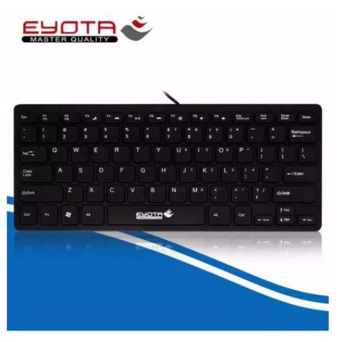 Keyboard mini eyota wired usb 2.0 membrane qwerty tkl slim for Pc laptop i-mac-book s-5500 s5500